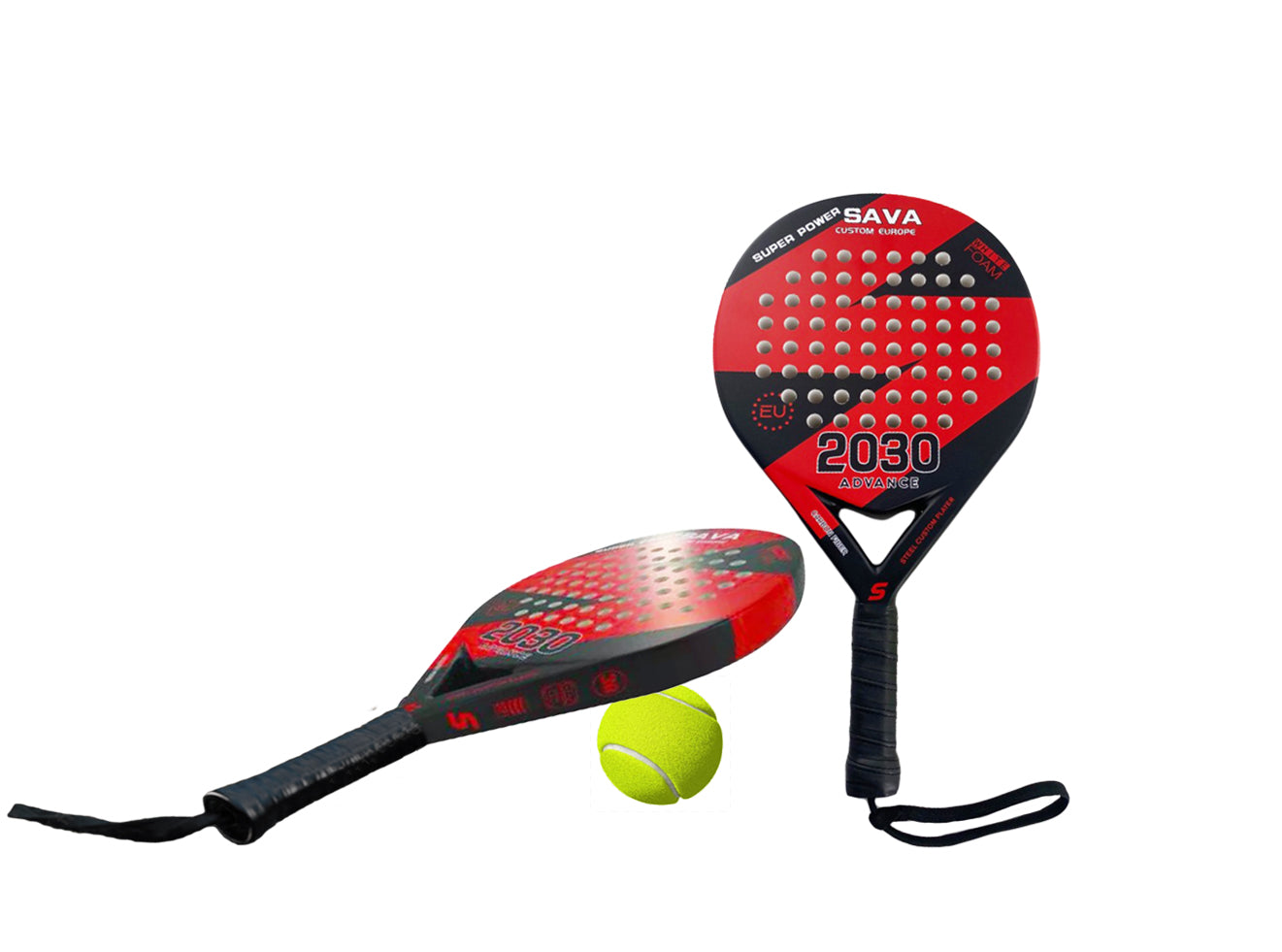 Padel Tennis Racket 100% Carbon Fiber with EVA Memory Flex Foam with C –  PMI STORES