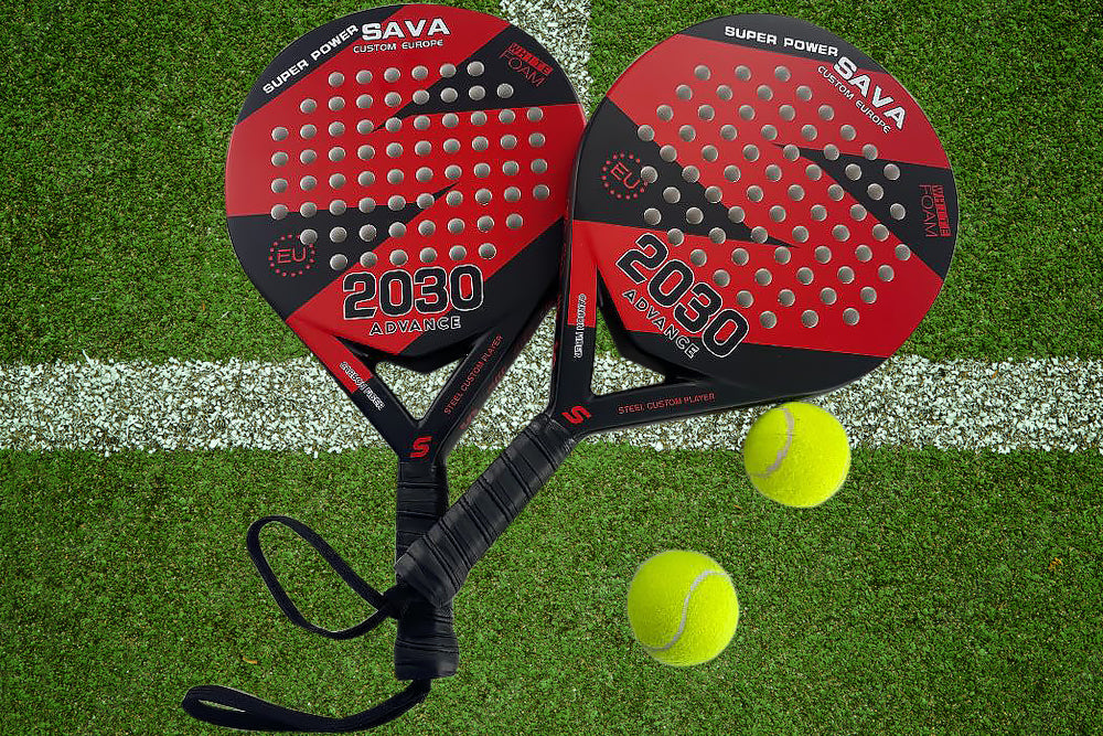 Achetez Camewin 4006 Tennis Paddle Racquet 3K Fibre en Carbone + Raquette  de Tennis de Plage Eva Douce, Avec Bracelet + 2 Ruban Adhésif - Noir +  Argent de Chine